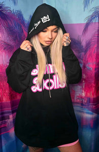 Barbie Bank Unisex Hooded Sweat - Black